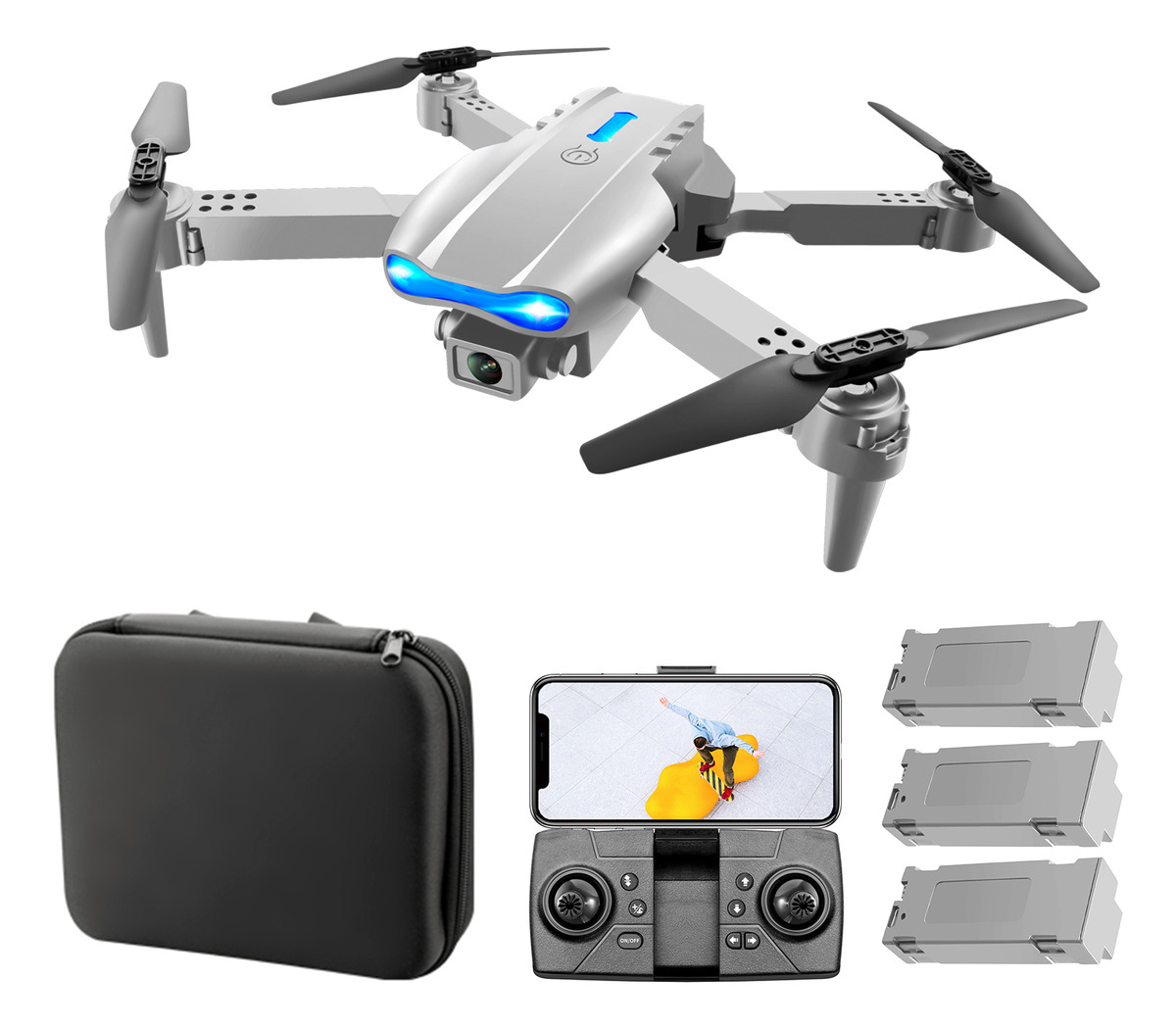 Drone Rc Com Câmera 4k Rc Quadcopter Obstacle Avitance