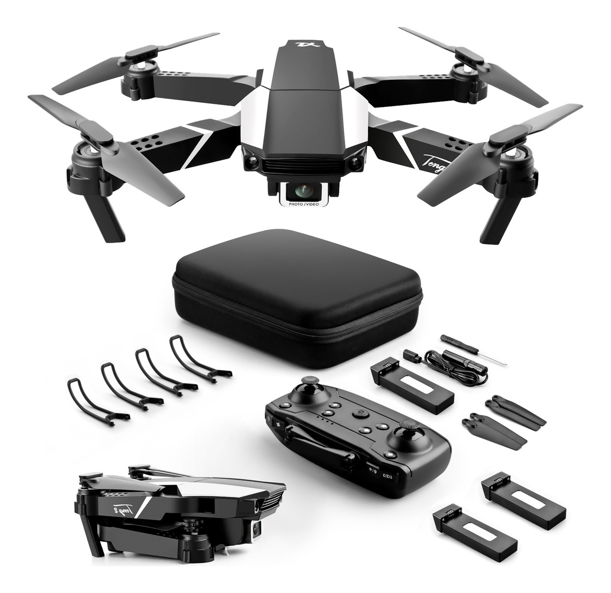 S62 Rc Drone Com Câmera 4k Wifi Fpv Dual Camera Drone Mini