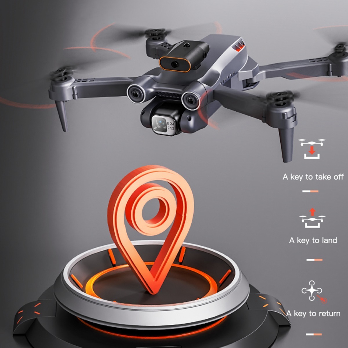 Drone Rc Com Câmera 4k Câmera Dupla Rc Quadcopter 360 Graus - Imagem 2