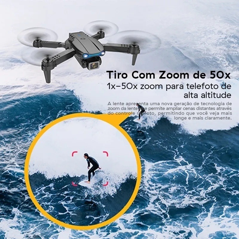 Drone 4k Câmera E99 Dupla Longa Duração Da Bateria - Imagem 6