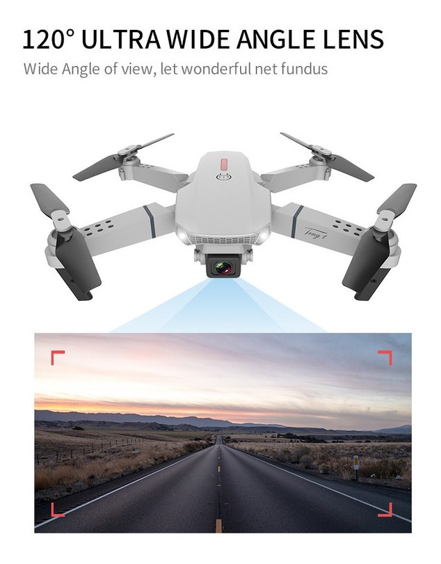 E88 4k Dual Camera Mini Drone De Controle Remoto Dobrável - Imagem 5