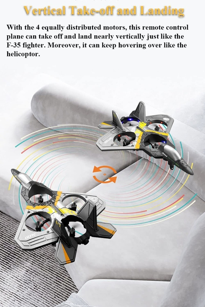 Aeronave Rc Avião Brinquedo Rc Glider Stunt Drone - Imagem 5