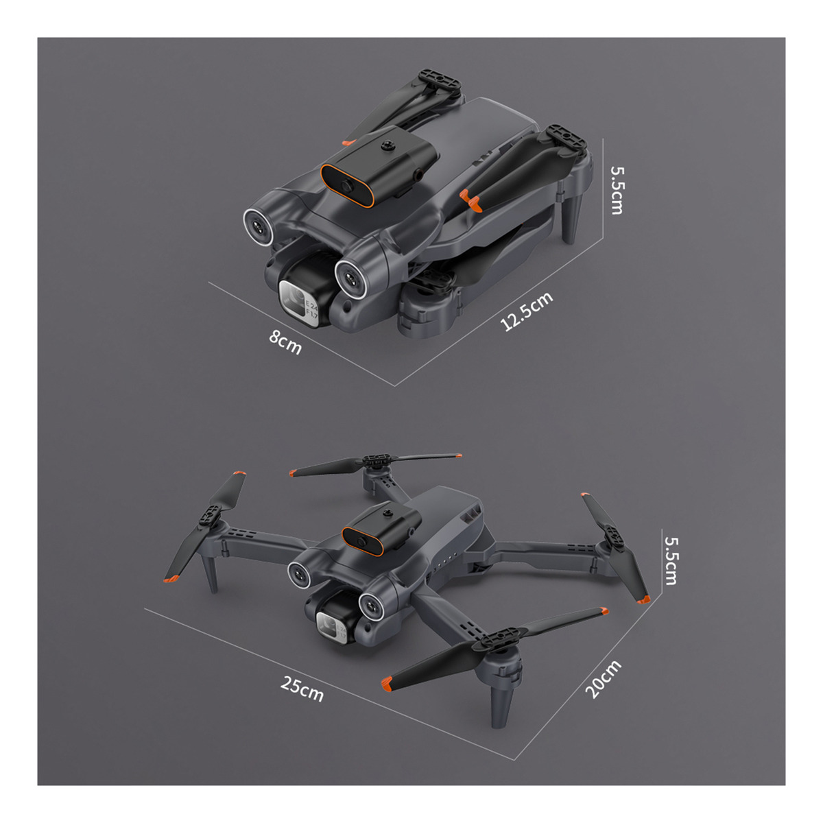 Drone Rc Com Câmera 4k Dual Rc Quadcopter Esc 360 Graus - Imagem 3