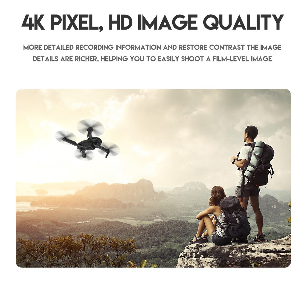 Drone Dobrável Xkj E88 Pro Com Câmera Dupla Grande Angular4k - Imagem 8