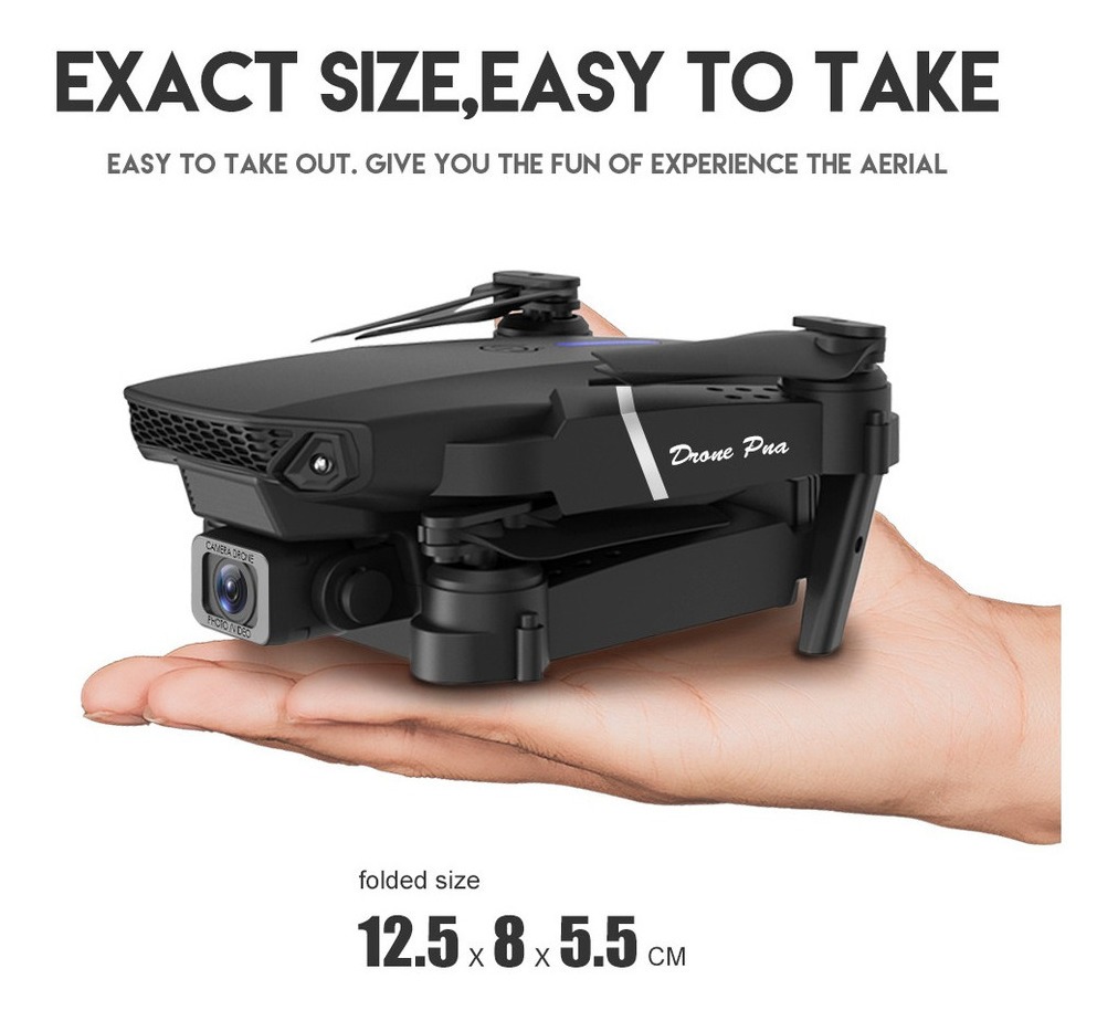 Mini Drone E88 Hd Câmera Dupla Barata + 2 Baterias - Imagem 6