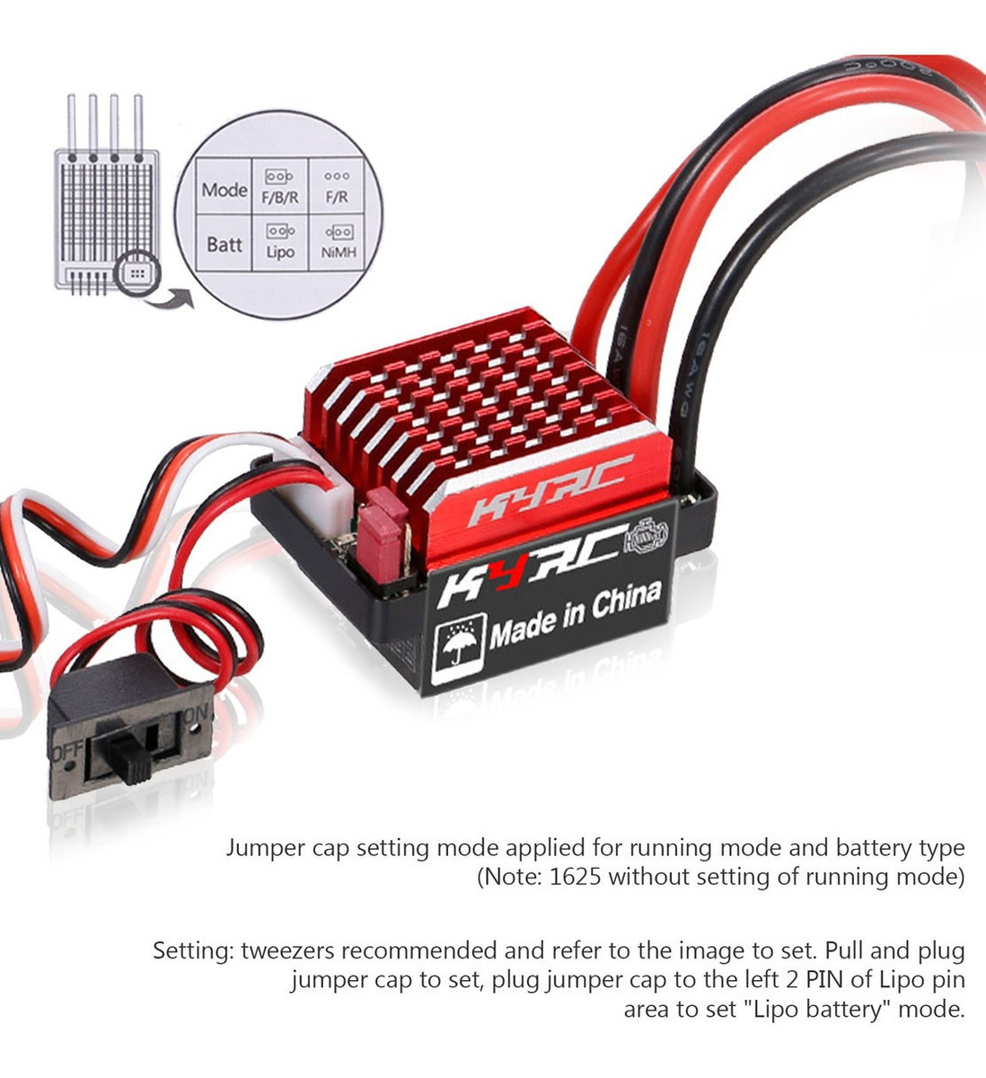 550 21t Escovado Motor Com 60a/360a Esc Escovado Elétrico - Imagem 9