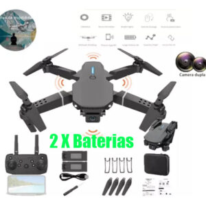 Avião De Controle Remoto Empilhado Com Luz Led, 2 Baterias