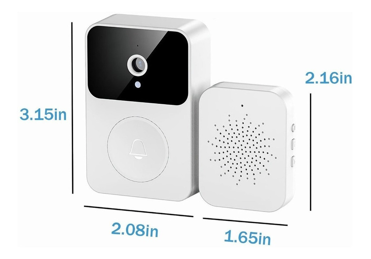 Campainha Vídeo Porteiro Monitoramento Remoto Sem Fio Wifi - Imagem 7