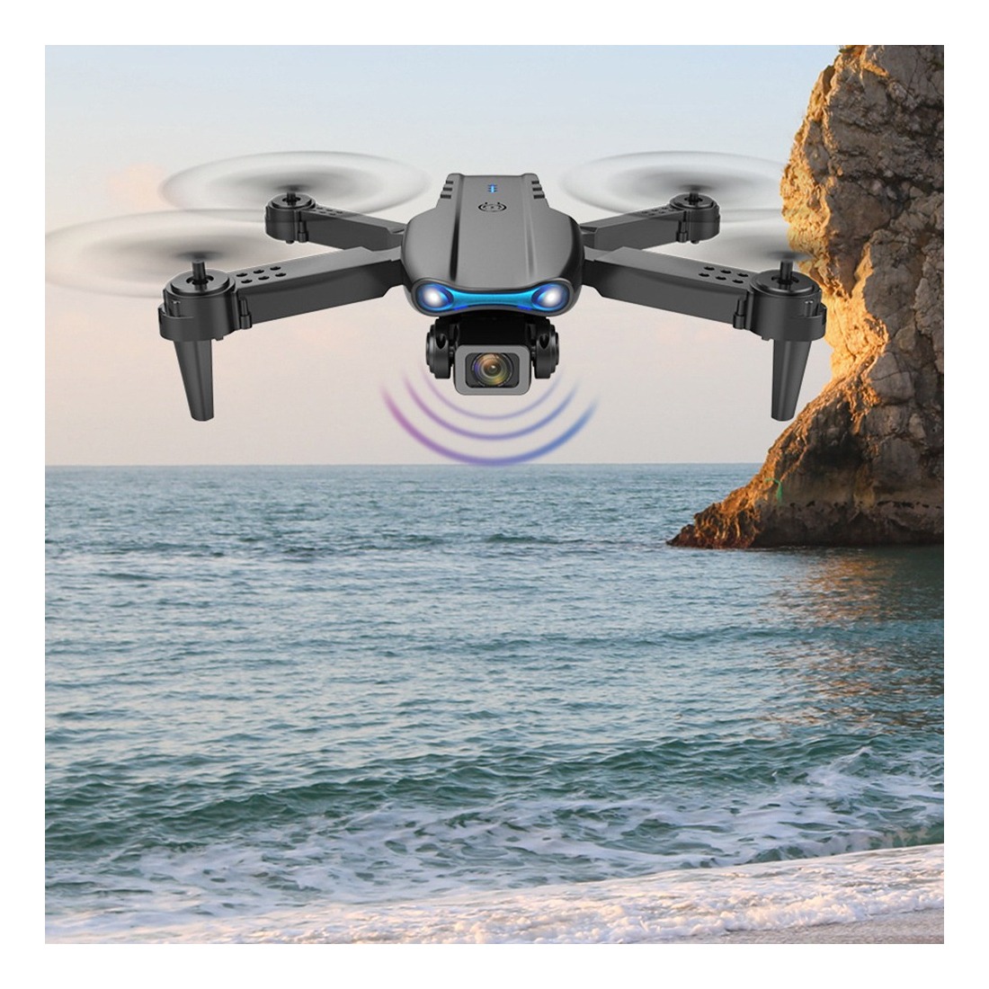 Lazhu Black Drone 4k Hd Câmera Dupla Gravação De Vídeo Mini - Imagem 7