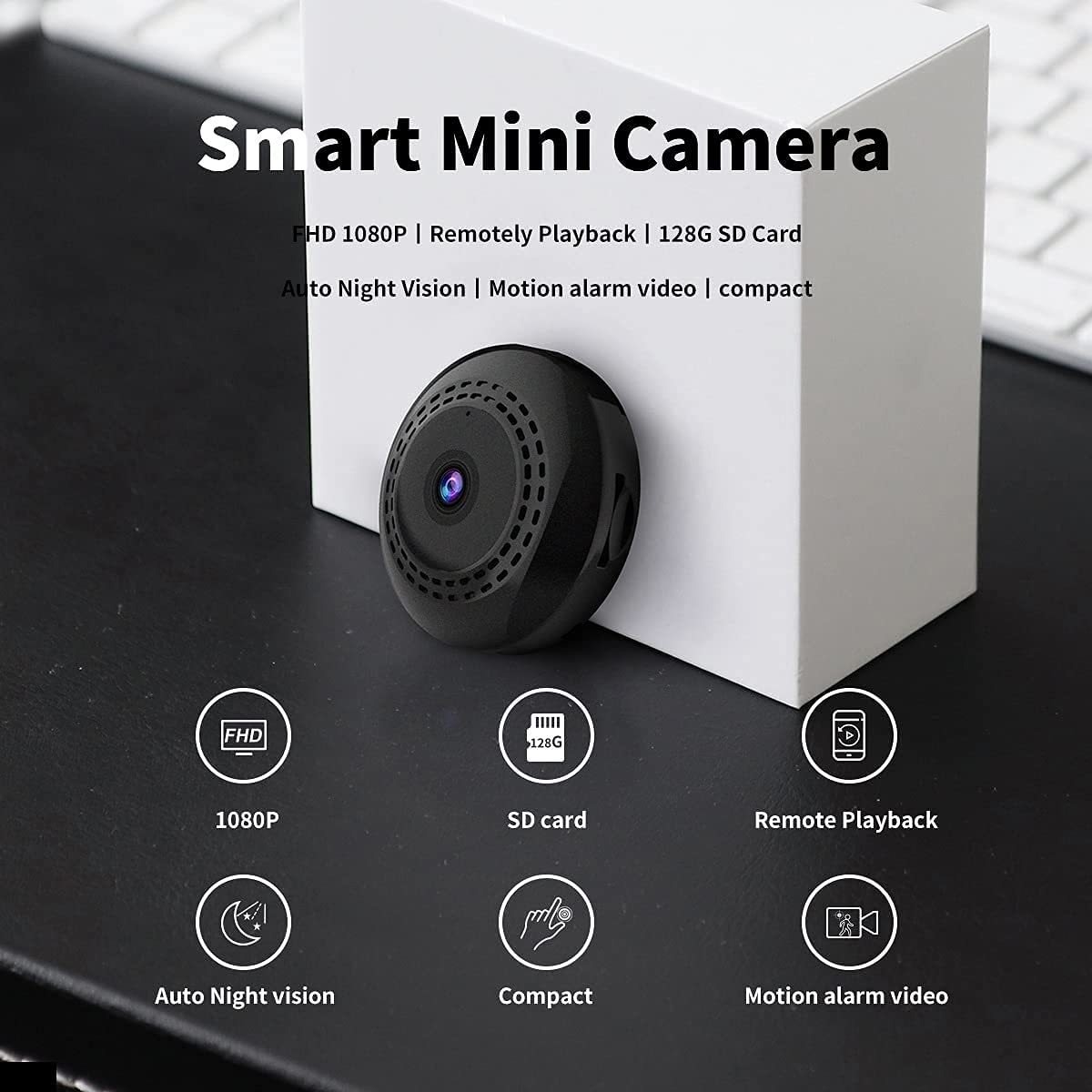 Mini Wifi Spy Camera 1080p Câmera De Vídeo Escondida Sem Fio - Imagem 3