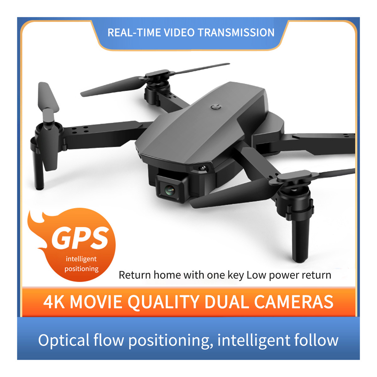 Sg107 Dobrável Mini Drone Com Câmera 4k Hd Indoor Rc - Imagem 6