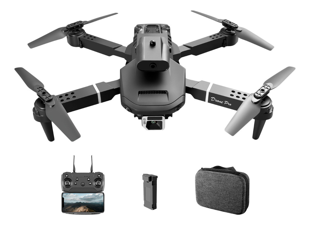 Drone Dobrável 1080p Hd Dual Camera Fpv Rc Quadcopter Com