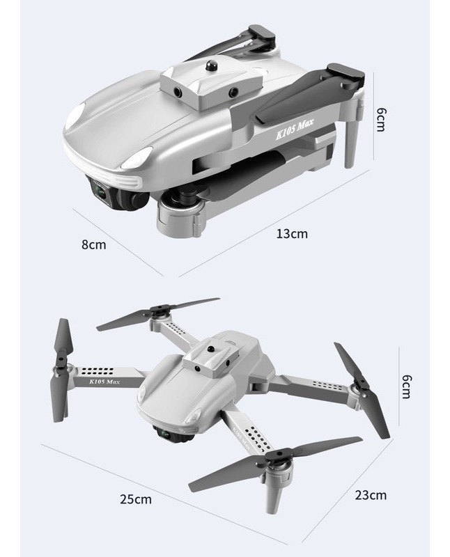 Drone Câmera 4k K105 Max Dual Bateria De Longa Duração - Imagem 8