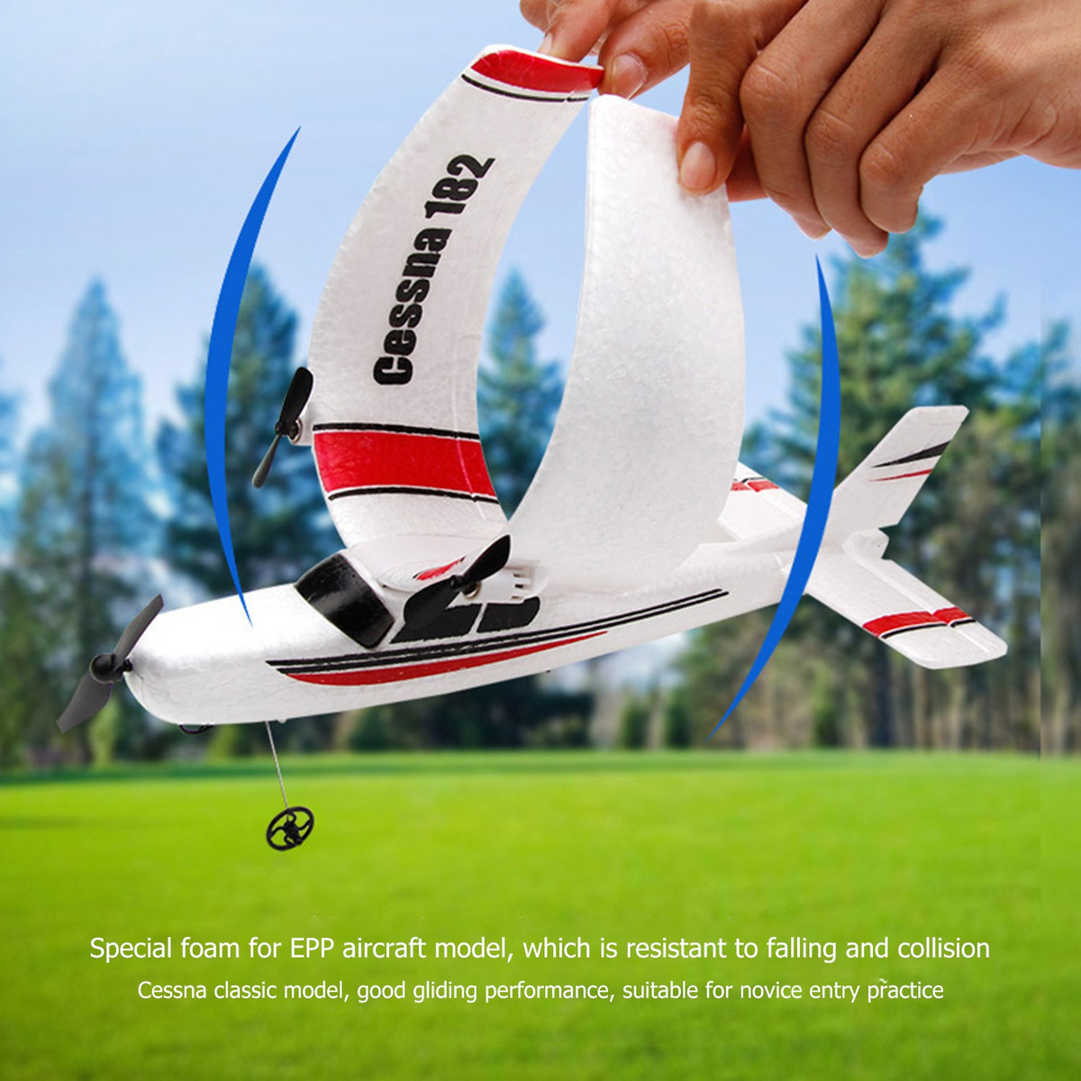 Avião De Controle Remoto De Asa Fixa 2.4g 2ch Rc Glider - Imagem 10