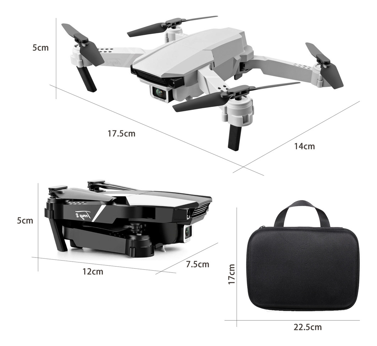 S62 Rc Drone Com Câmera 4k Wifi Fpv Dual Camera Drone Mini - Imagem 2