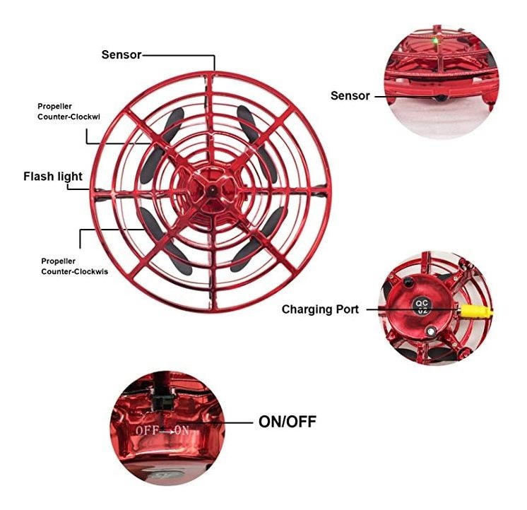 Mini Ufo Drone C/sensor De Impacto Anti E Rotação - Imagem 16