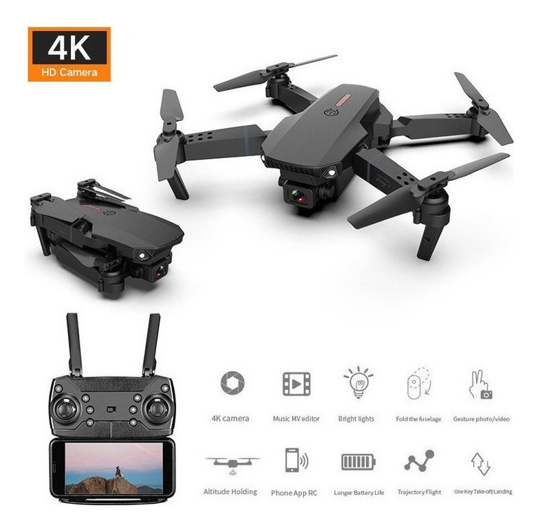E88 4k Dual Camera Mini Drone De Controle Remoto Dobrável - Imagem 11
