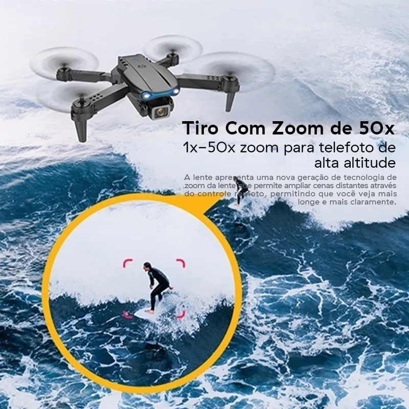 Drone 4k Câmera E99 Dupla Longa Duração Da Bateria - Imagem 6