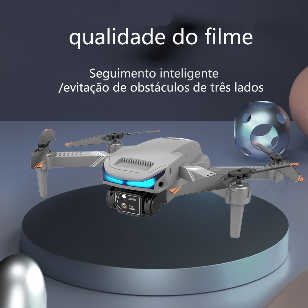 Mini Drone Profissional Com Câmeras Duplas 4k Hd Fvp Wifi - Imagem 3