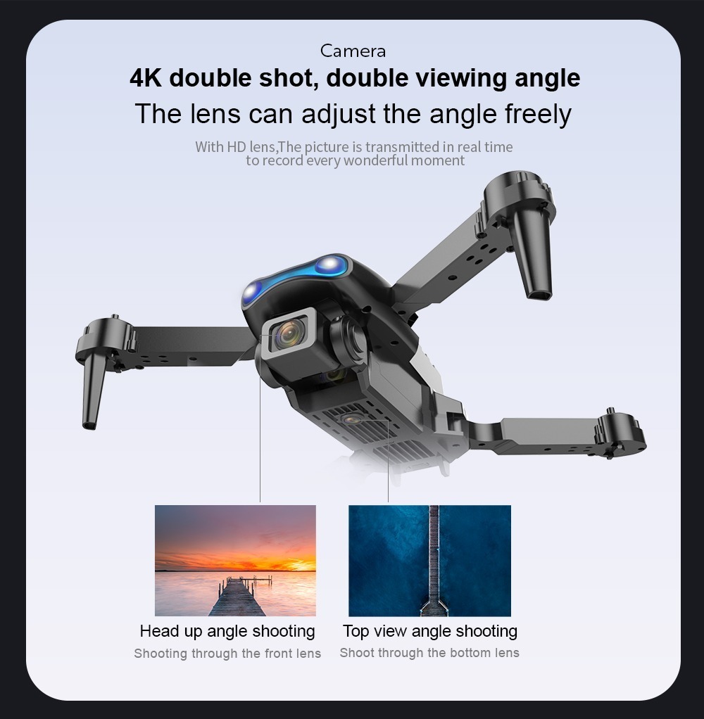 Mini Drone E99 Pro2 Profesional Camara Hd 2 Baterias - Imagem 9
