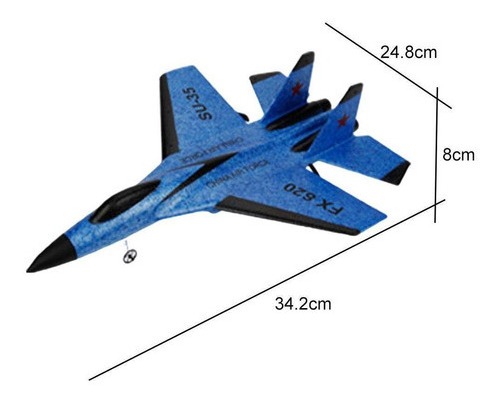 Modelo De Avião De Controle Remoto 2.4g Su35 Rc - Imagem 9