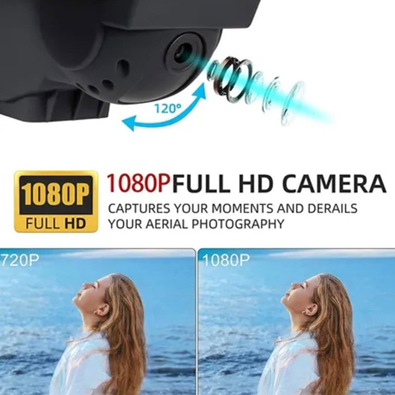 Drone E58 Com Câmera Dupla Hd+ 3 Baterias - Imagem 2