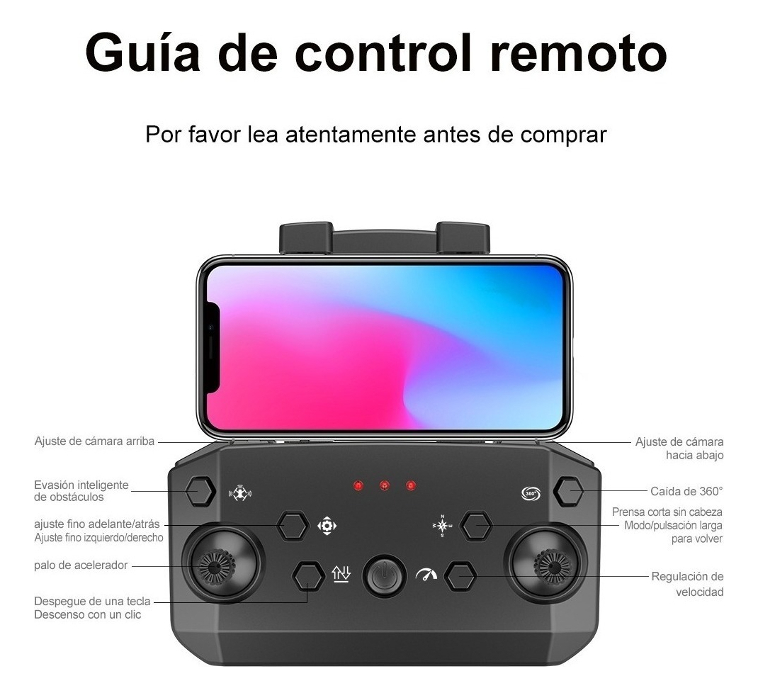 Drone Fp-xt9 Rtf Com Câmera Dupla Altitude Hold 2 Baterias - Imagem 6
