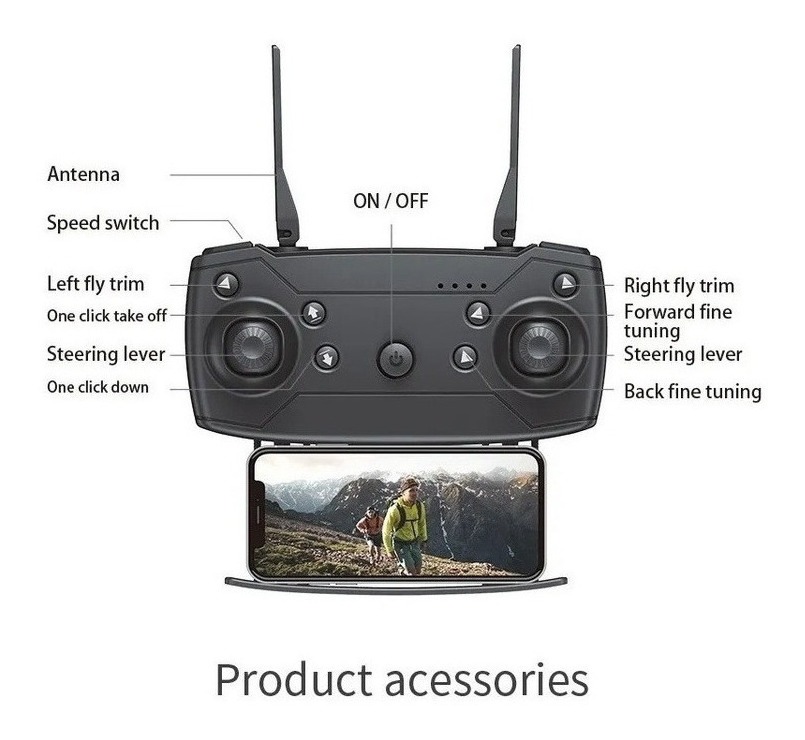 Mini Drone Infantil Com Camera De Controle Remoto - Imagem 4