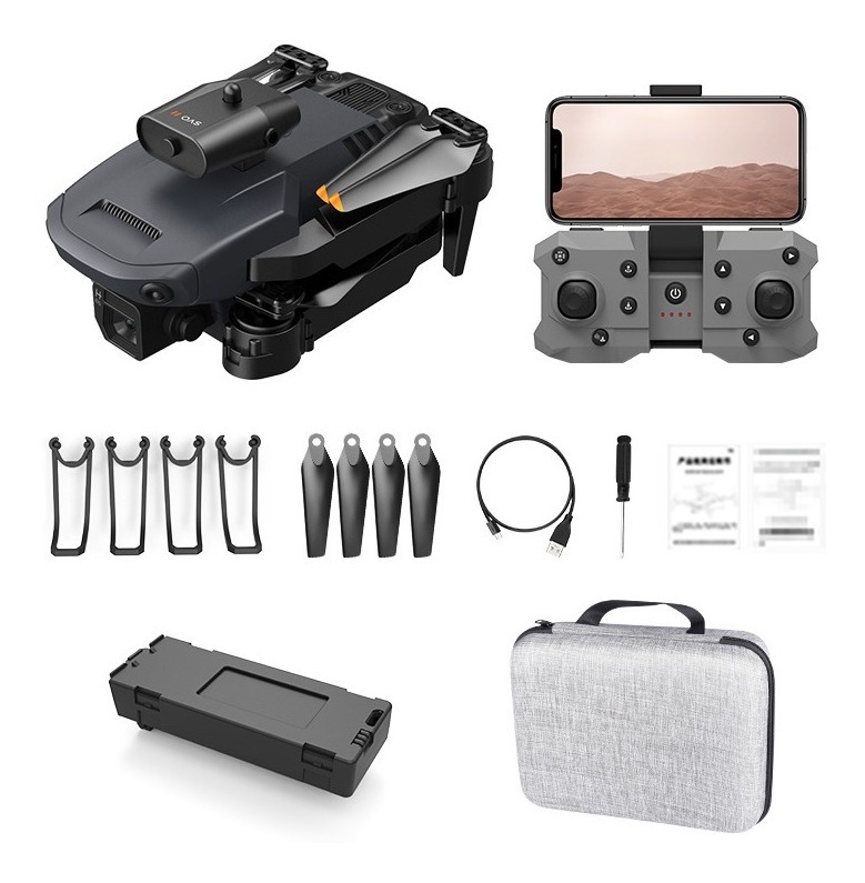 Mini Dobra Drone K6 Profissional Doble Camara 4k+3 Baterias - Imagem 3