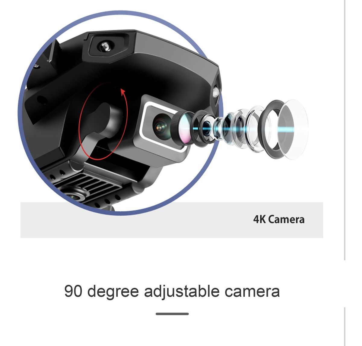 S68 Rc Drone Com Câmera 4k Wifi Fpv Drone Mini Folding - Imagem 5