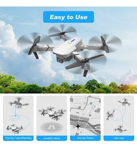 Mini Drone Câmera Grande Angular Wi-fi Barato + 2 Morcegos - Imagem 8
