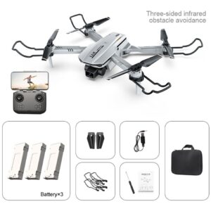 Xt1 Drones Profissionais Câmera Wifi Hd Evitação 3 Baterias