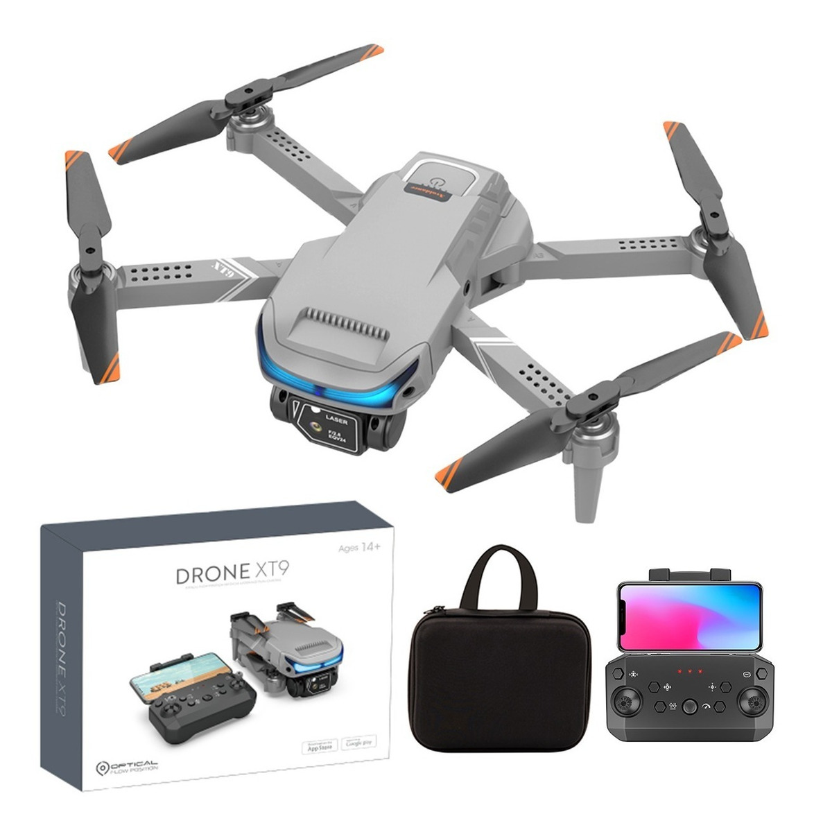 Fp-xt9 Drone Rtf Com Câmera Dupla Wi-fi Fpv Altitude Hold