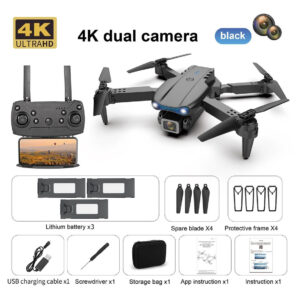 Drone E99pro Com Câmera 4k Hd Alta Qualidade E 3 Baterias