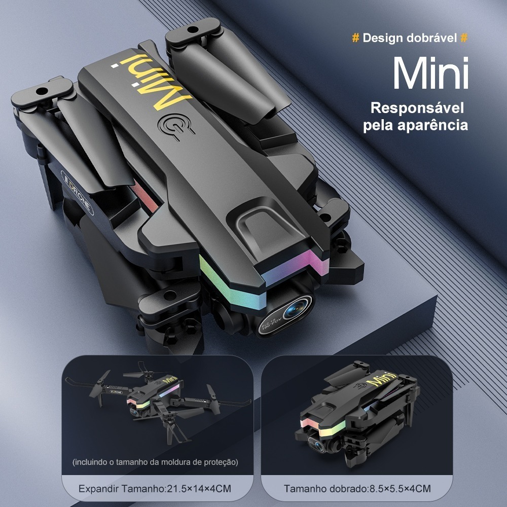 Mini Drones Infantil Quadcopter Dobrável Uav Barato Camera - Imagem 7