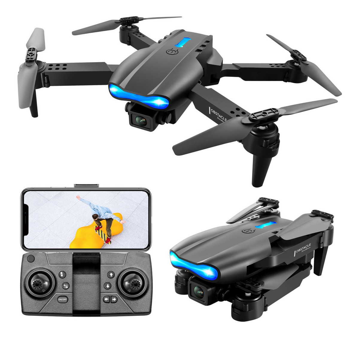 Mini Drone E99 K3 Barato Com Câmera Fullhd 3 Baterias - Imagem 5