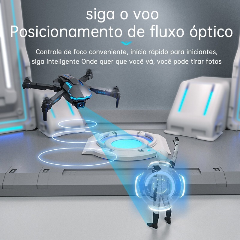 Mini Drones Profissionais Com Camera 4k +3 Baterias - Imagem 6