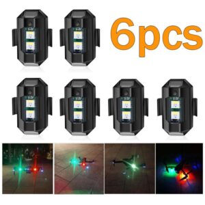 6x Luzes Estroboscópicas Para Drones, Luzes Anti-colisão