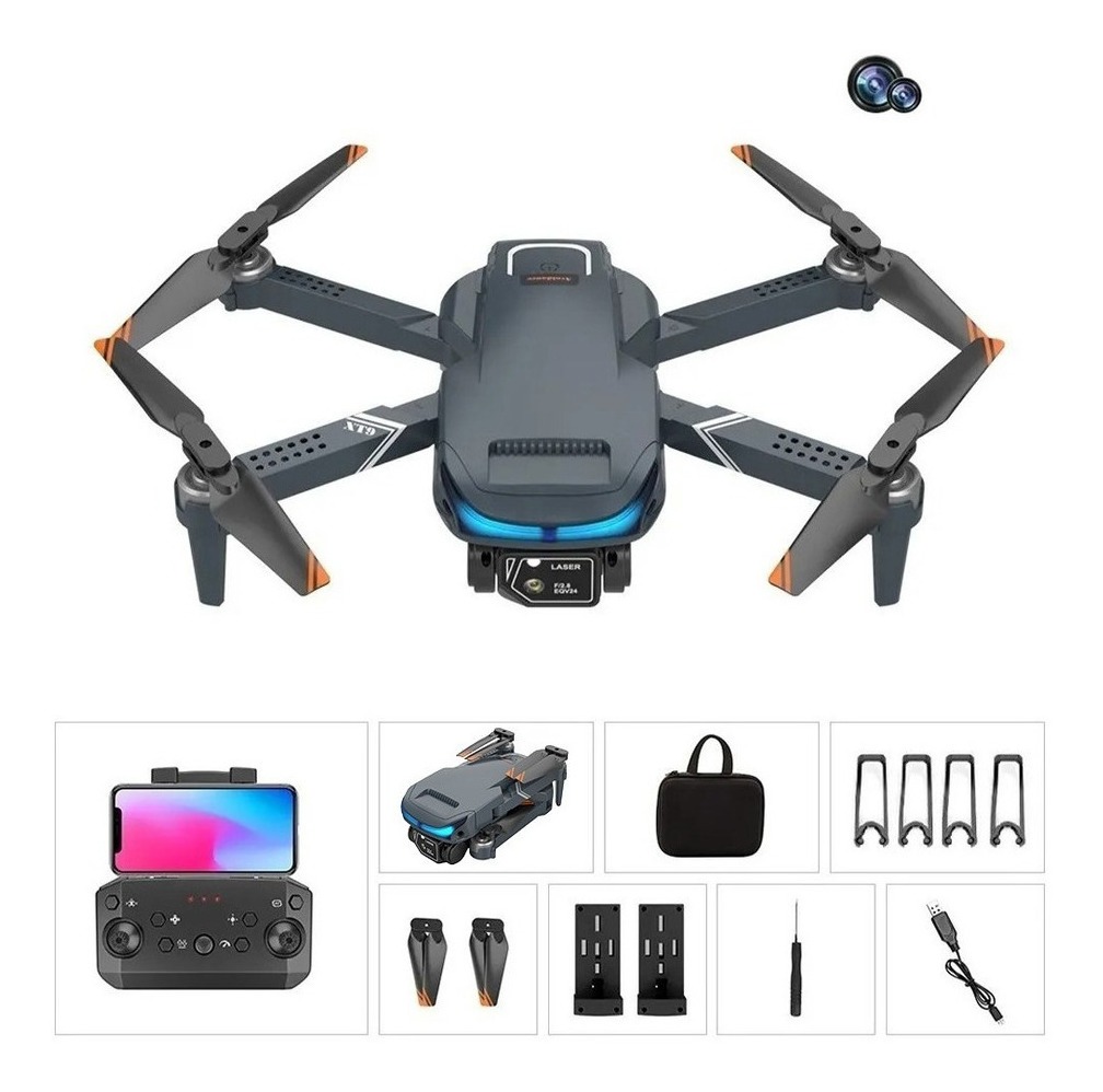Mini Drone Profissional Com Câmeras Duplas 4k Hd Fvp Wifi - Imagem 8