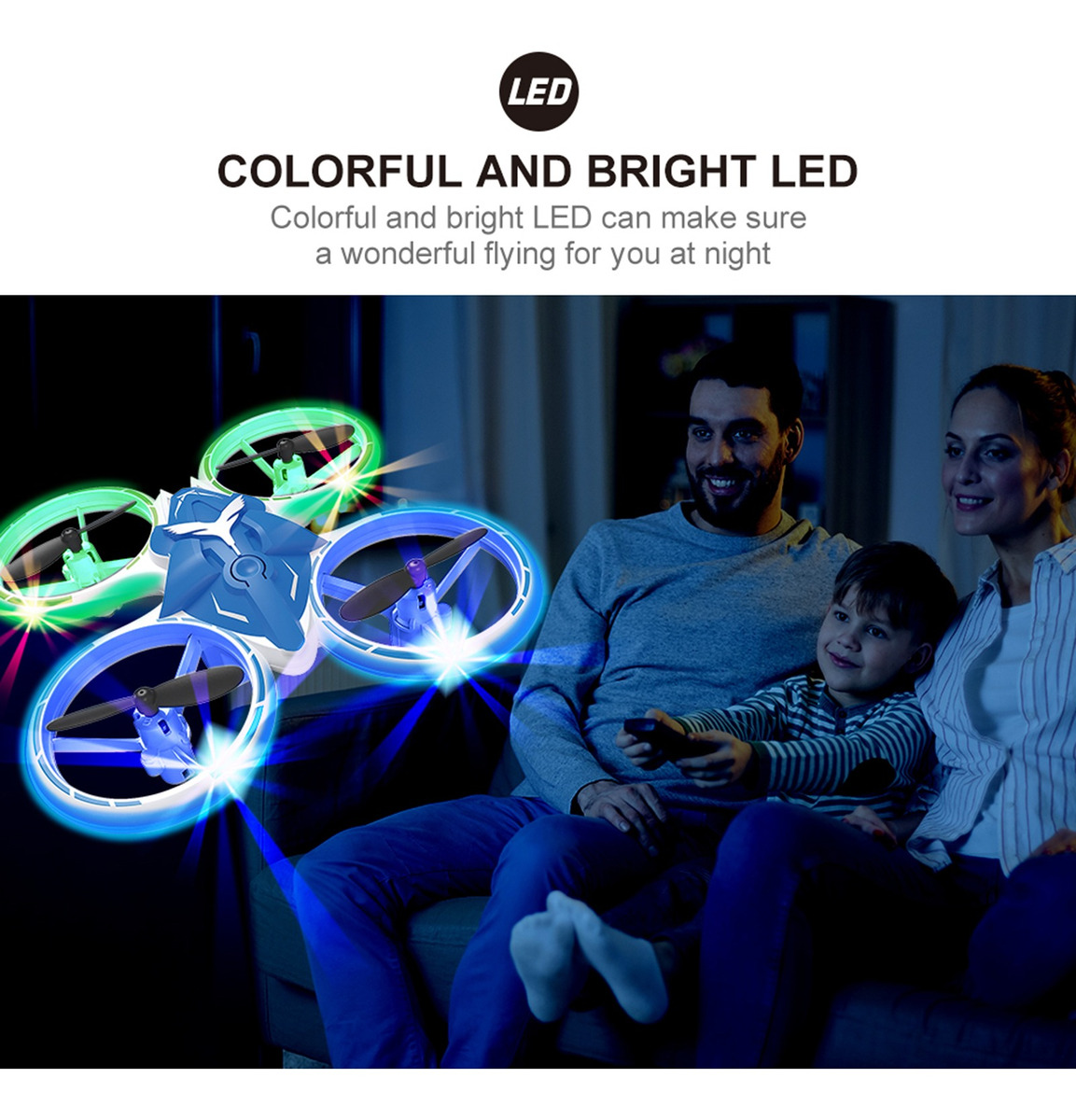 Luzes Led Para Aeronaves Gyro Rc De 6 Eixos 2,4 Ghz 4ch Quad - Imagem 9