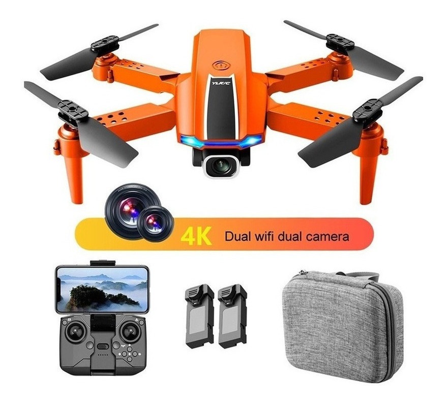 S89 Mini Drone Câmera Dupla 4k Hd Barato + 2 Baterias