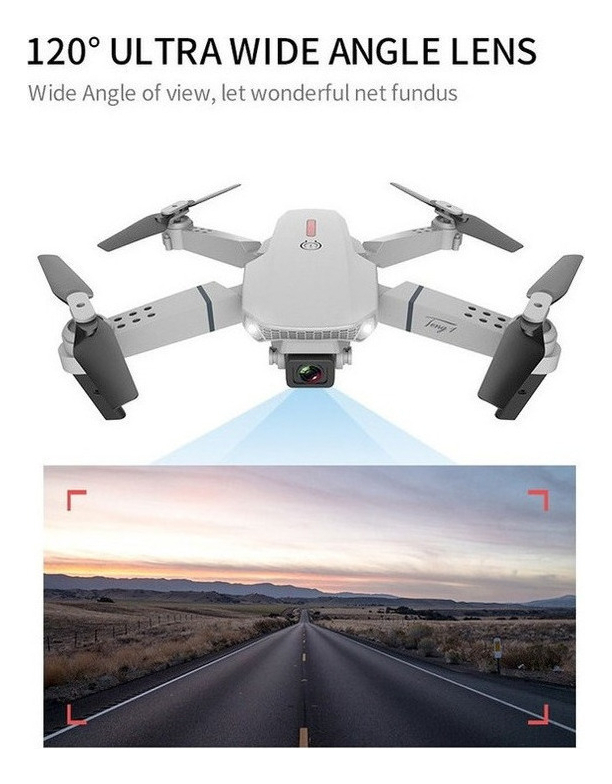 E88 4k Dual Camera Mini Drone De Controle Remoto Dobrável - Imagem 5