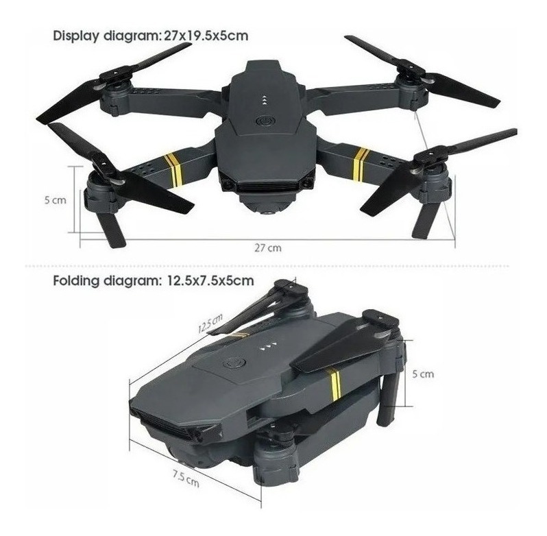 El Dron E58 Inclui Una Cámara Y Três Baterias - Imagem 2