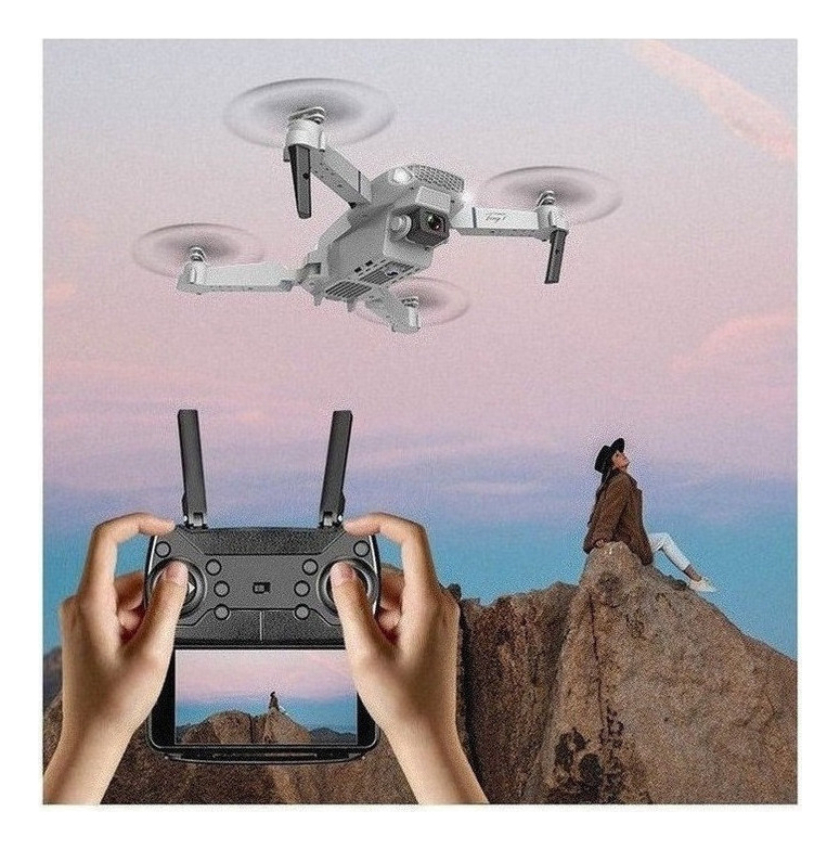 Câmera Drone E88 Portátil De Alta Definição 4k Com 2 Bateria - Imagem 7