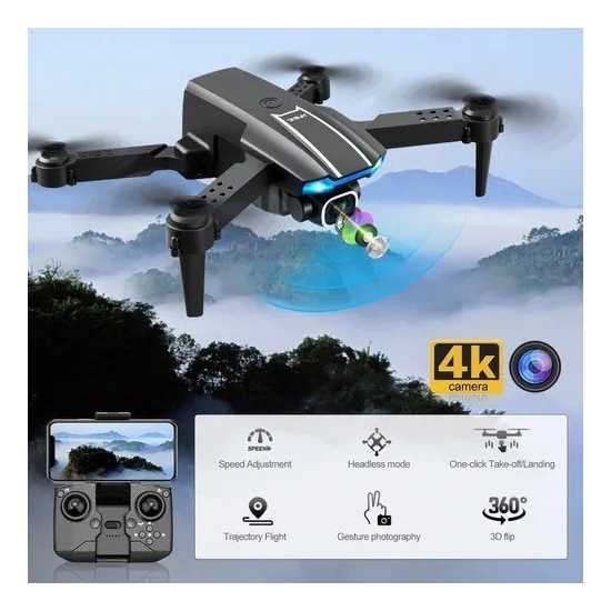 S89 Mini Drone Câmera Dupla 4k Hd Barato + 2 Baterias - Imagem 10