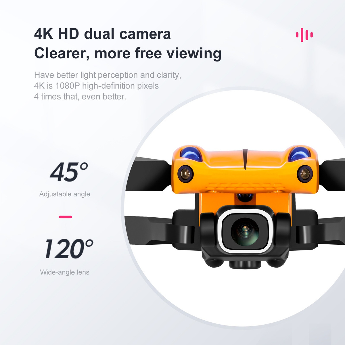 Ky907 50° Zoom Stunt Obstacle Avoidance Aeronave 3 Bateria - Imagem 4