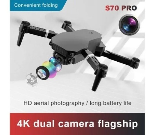 S70 Pro Mini Drone Com Câmera Para Filmagens Amadoras Len - Imagem 3