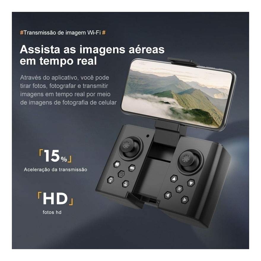 Mini Drone Profissional 4k Crianças+2 Baterias - Imagem 6