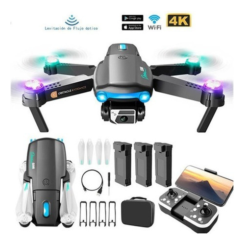 Drone Profissional Câmera 4k Evitação + 3 Baterias - Imagem 7