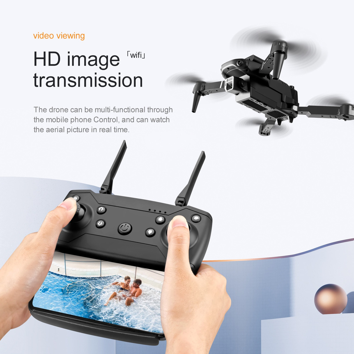 Câmera Dobrável Drone 1080p Hd 3d Flips Rc Quadcopter W/2 - Imagem 10